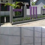 pagar beton pada rumah minimalis