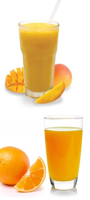 jus mangga dan jeruk