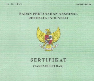 sertifikat hak milik