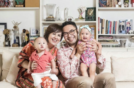 anak kembar Cynthia Lamusu dan Surya Saputra